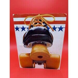 Vintage Roller Skate Photo 3 Ring Binder Notebook Folder Retro Design Disco 80s